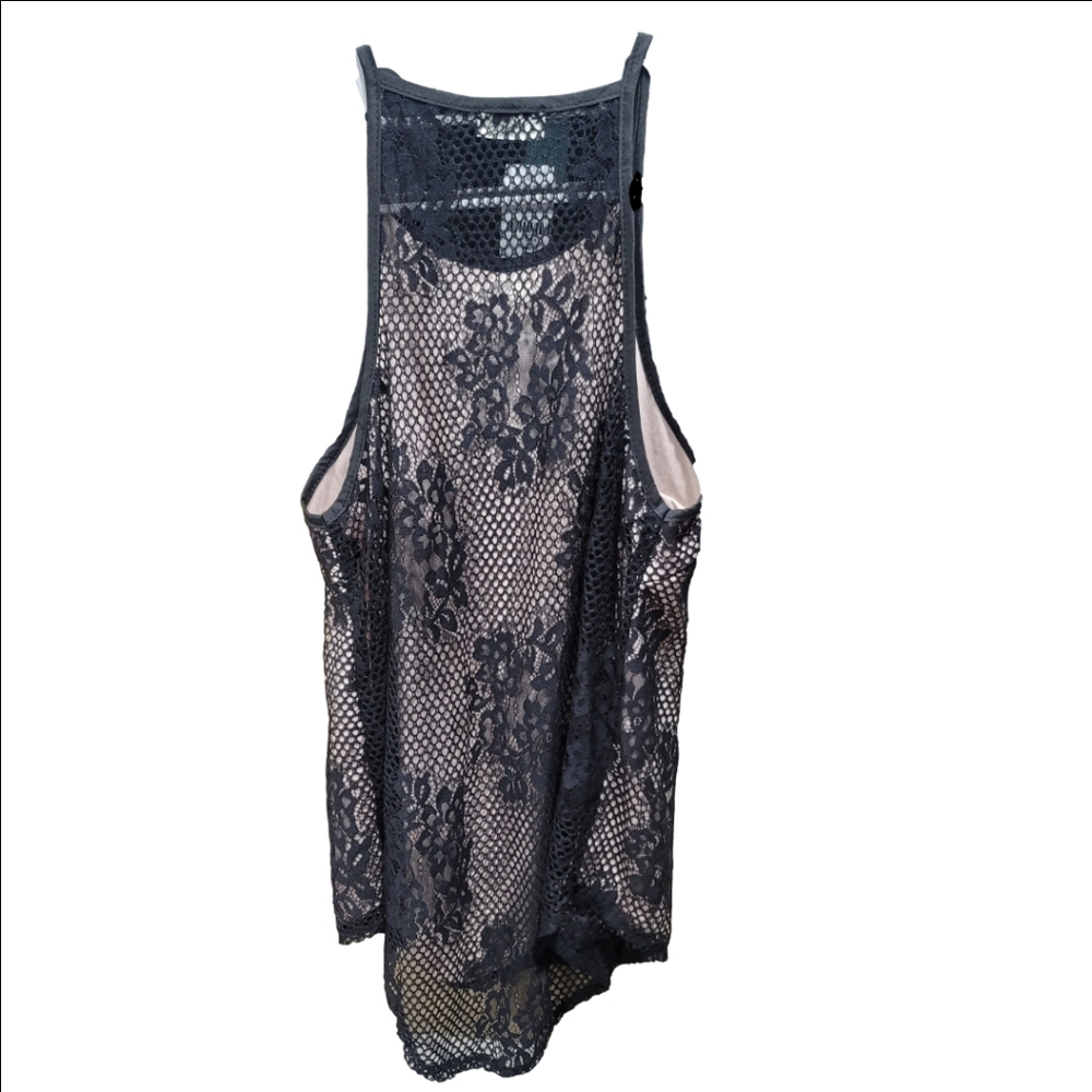 NWT Rumor Boutique Elegant Black Lace Tank Top - Picture 2 of 7